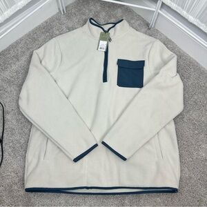 NWT Goodfellow & Co Mens Quarter Zip Fleece Sweatshirt